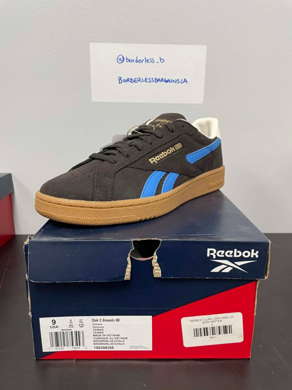 Men's Reebok Club C Grounds UK Dark Matter (100208288) (Unisex)